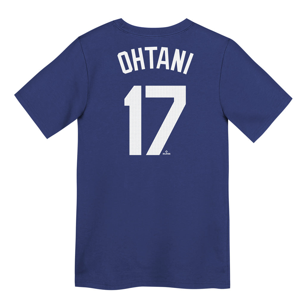 Camiseta con nombre y número para niños Nike de Shohei Ohtani de los Los Angeles Dodgers de la MLB