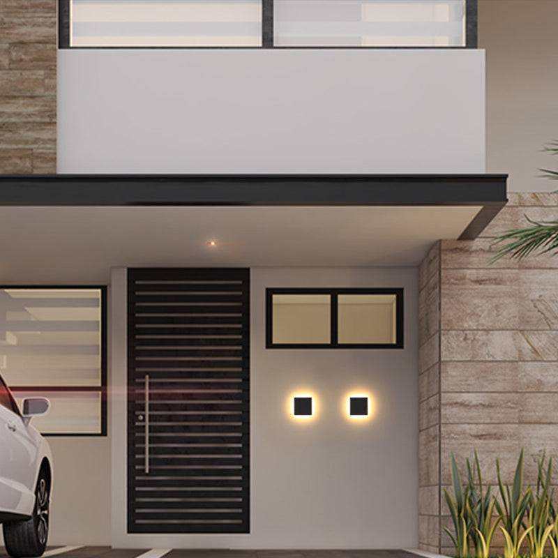 Applique da parete rotonda minimalista moderna LED IP65 per esterni 1 luce