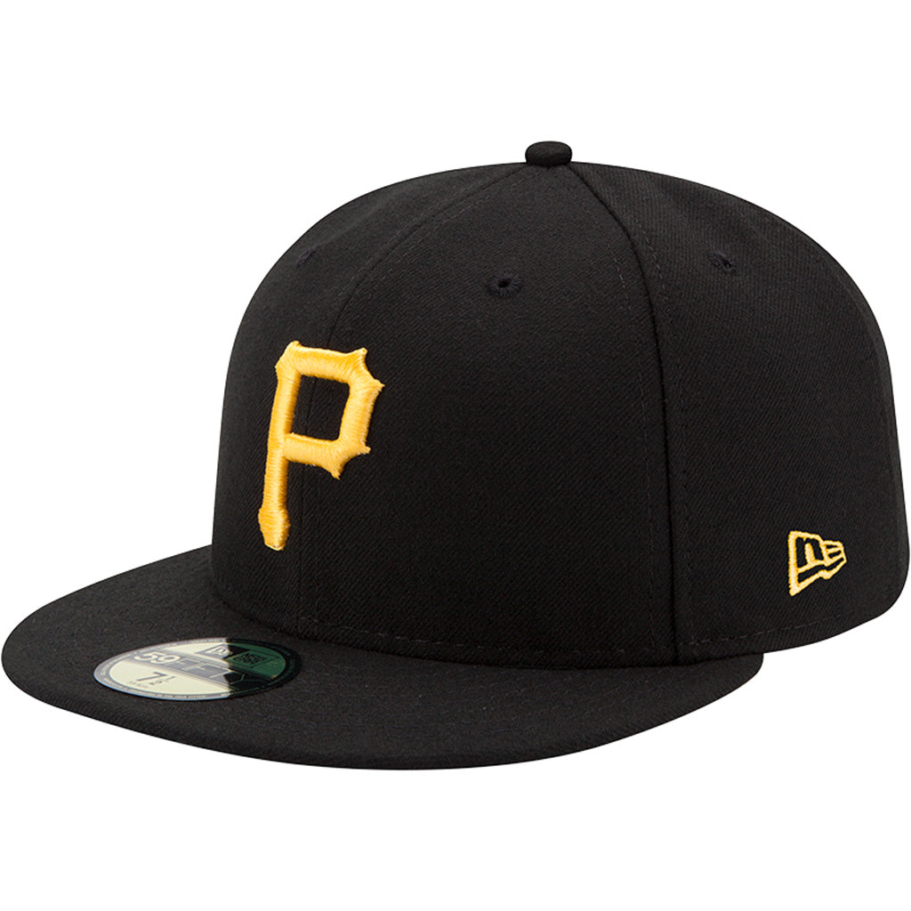 MLB Pittsburgh Pirates Jeugd New Era Thuis Authentic Collection 59FIFTY Fitted Pet - Zwart