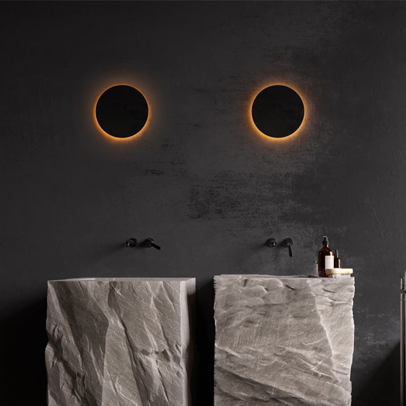 Applique da parete rotonda minimalista moderna LED IP65 per esterni 1 luce