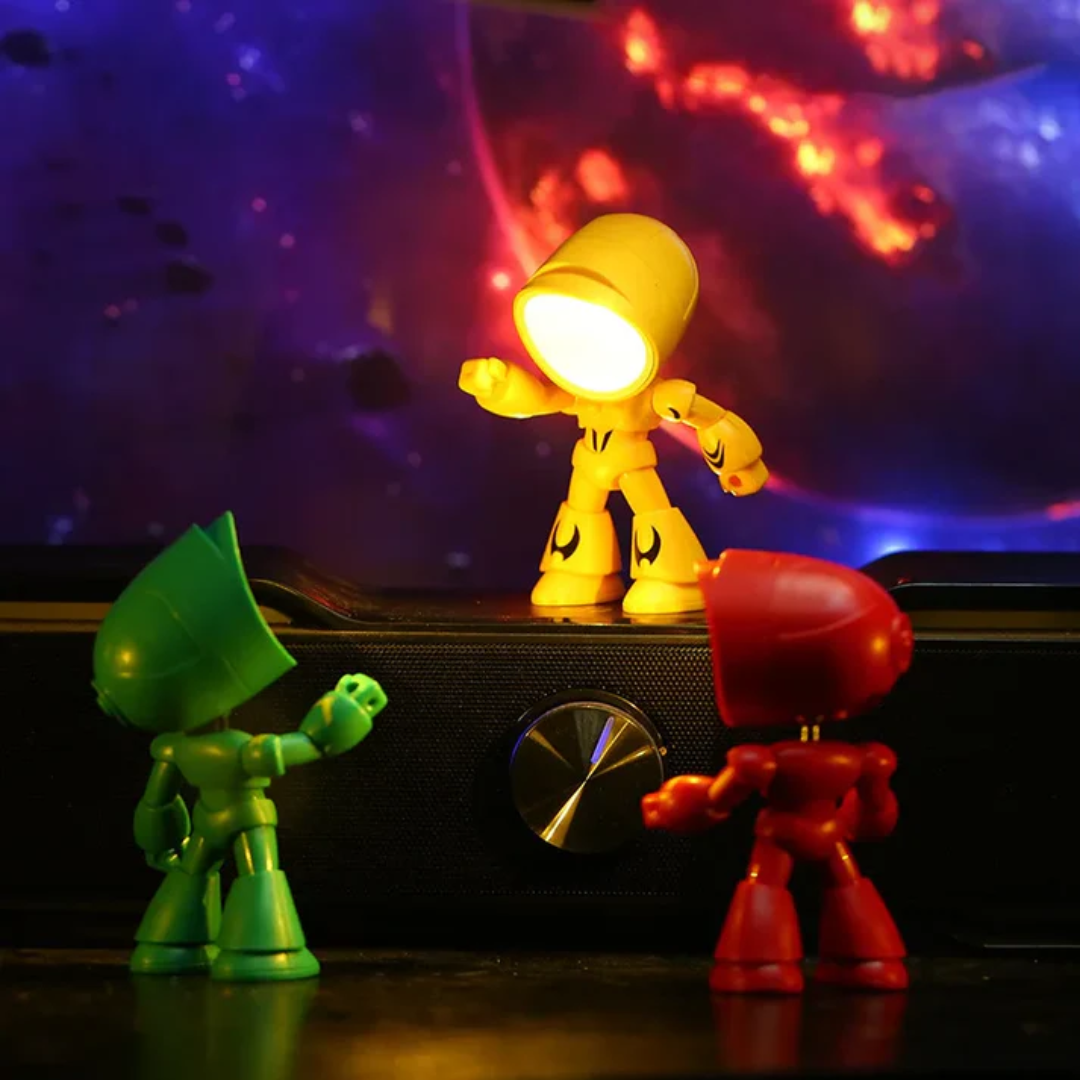 Lampada da tavolo moderna ispirata a robot LED 1 luce