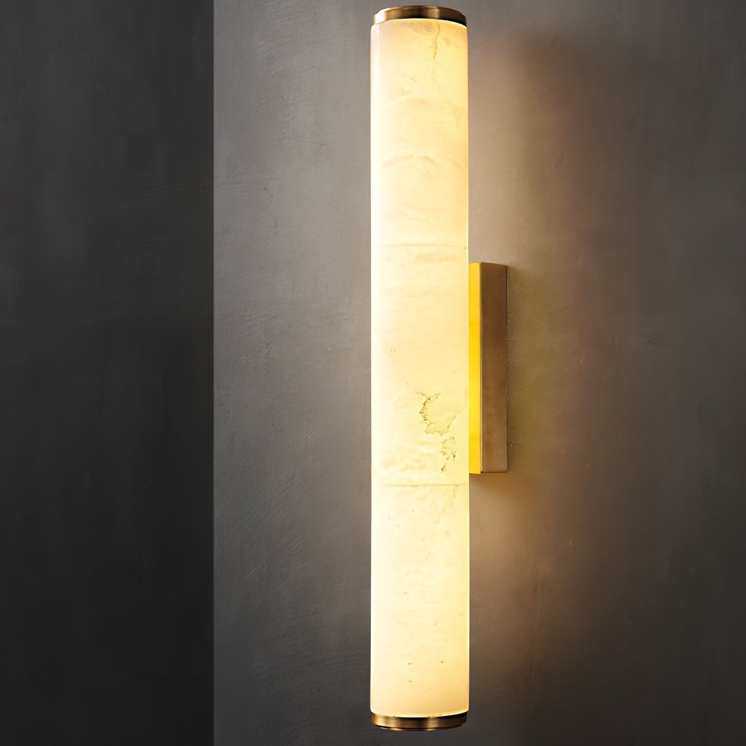 Moderner minimalistischer spanischer Marmor Kupfer Wandleuchter LED 1-Flammig