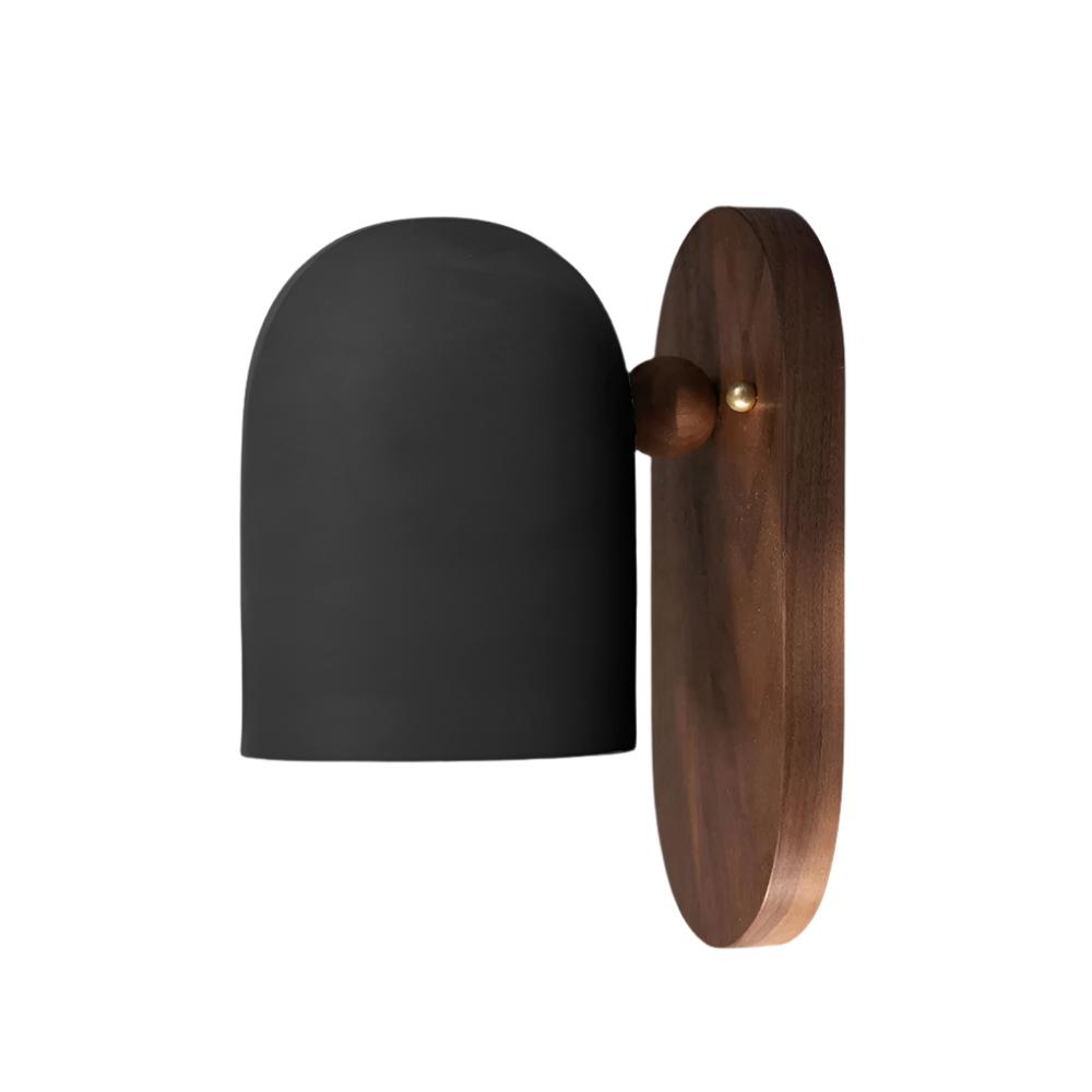Applique da parete nordica in metallo noce Zen LED 1 luce