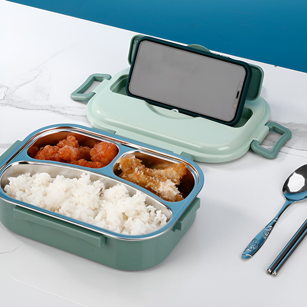 Caja térmica para almuerzo de acero inoxidable
