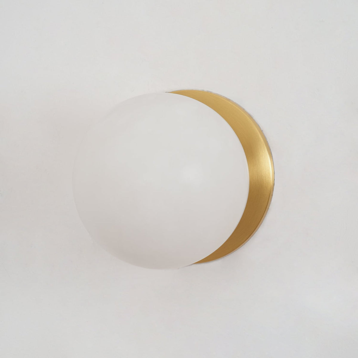 Applique da parete in alabastro a globo con LED a 1 luce