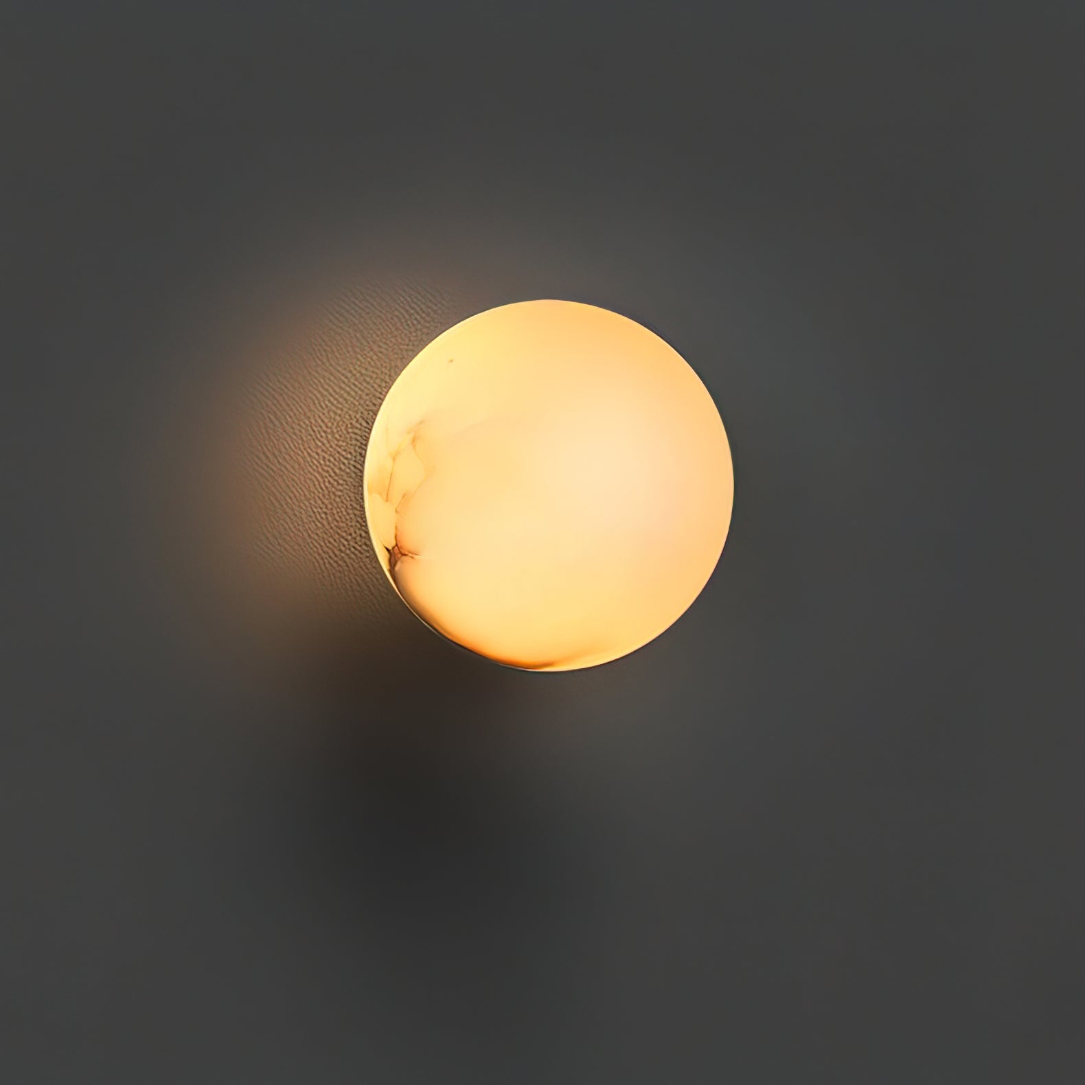 Applique da parete in alabastro a globo con LED a 1 luce