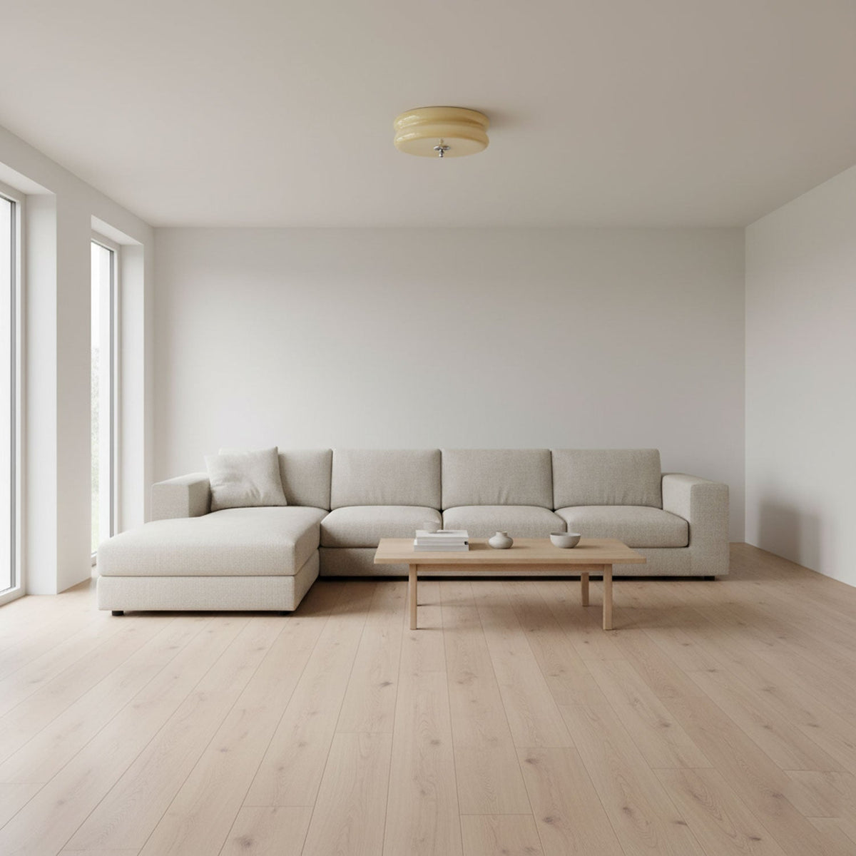 Art Deco Vintage runde Glas-Deckenleuchte 1-Flammig