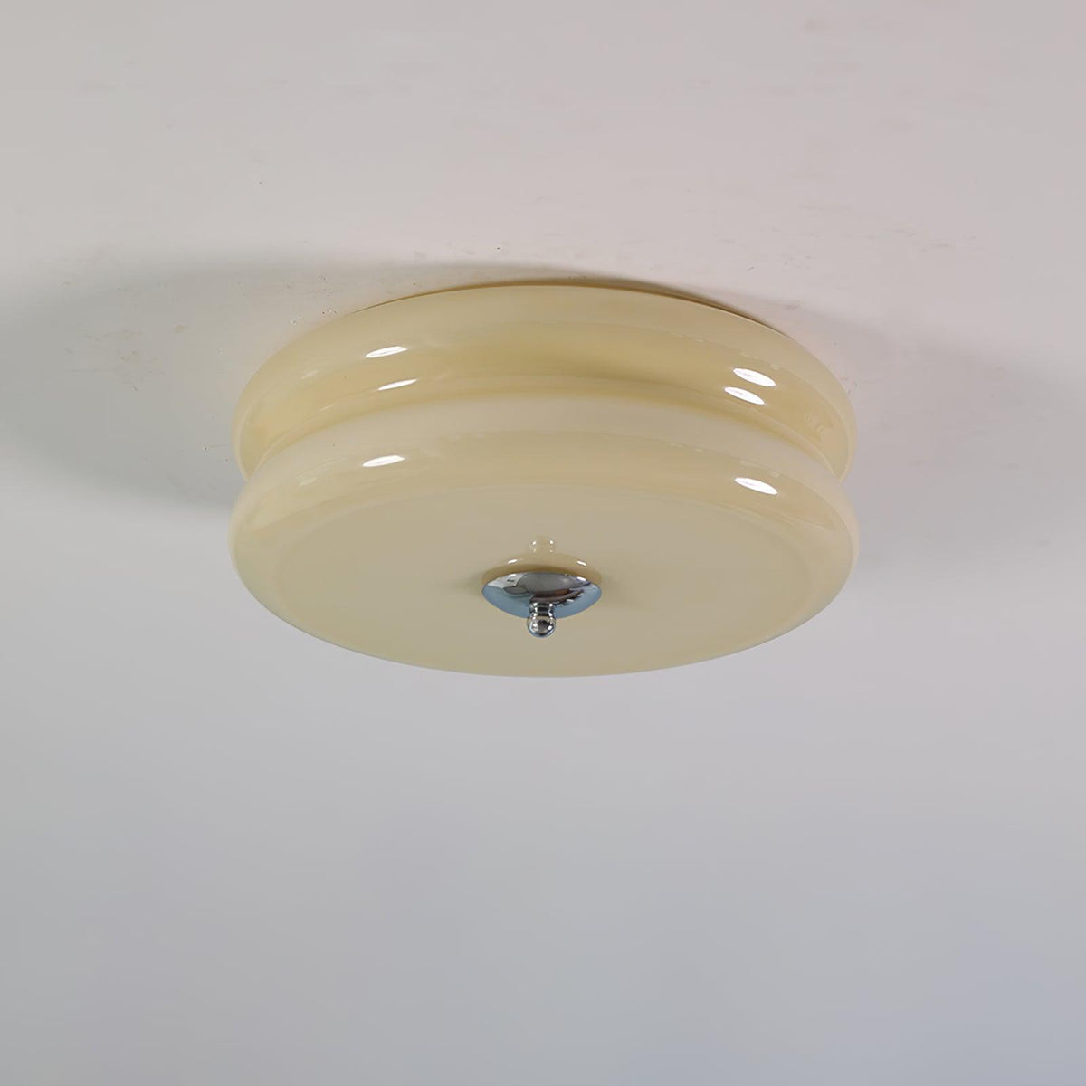 Art Deco Vintage runde Glas-Deckenleuchte 1-Flammig