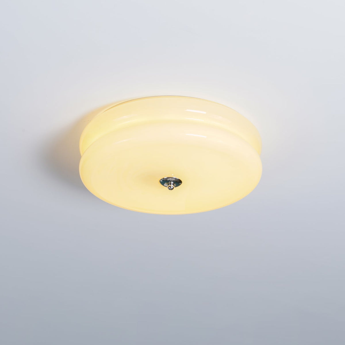 Art Deco Vintage runde Glas-Deckenleuchte 1-Flammig