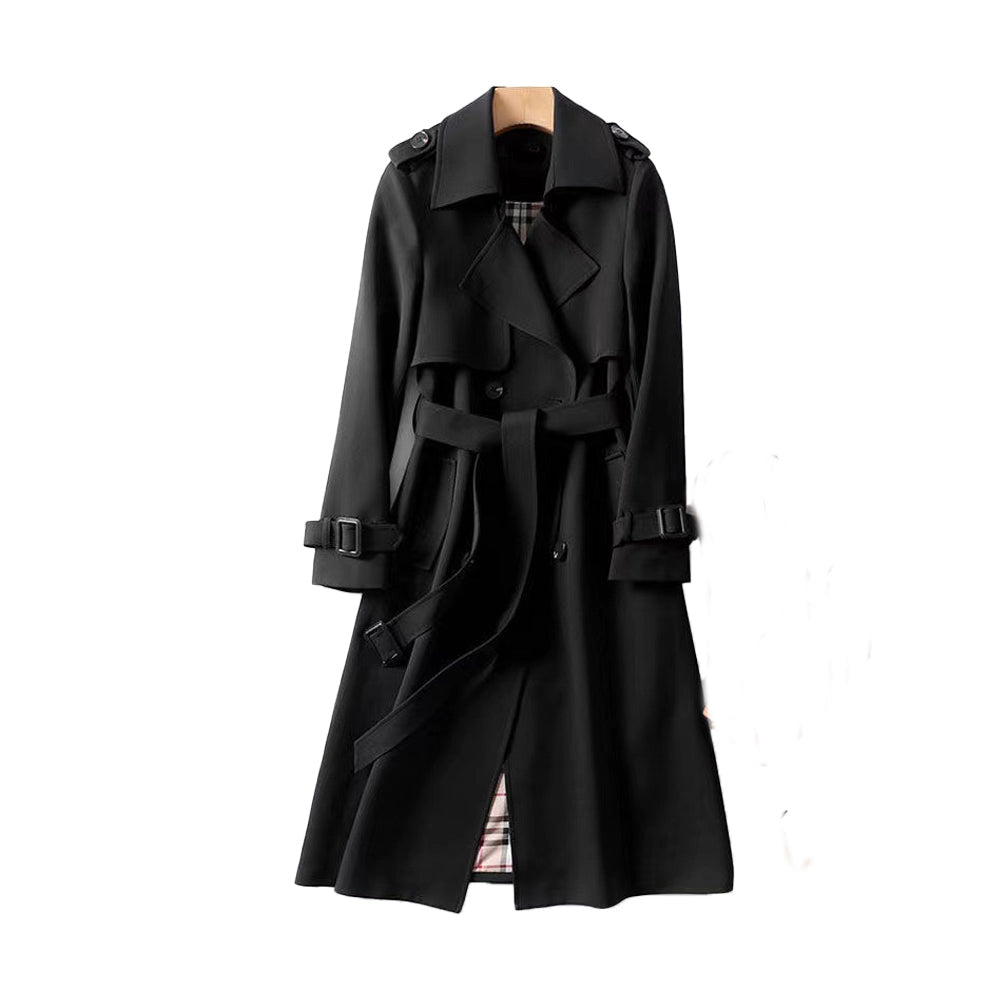 Herre Stilfuld Lang Trenchcoat | Elegant