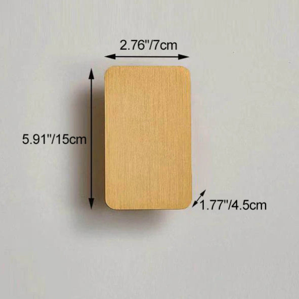 Nordische minimalistische Glas rechteckige LED Wandleuchte 2-flammig