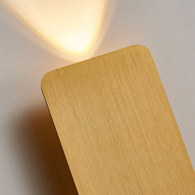 Nordische minimalistische Glas rechteckige LED Wandleuchte 2-flammig