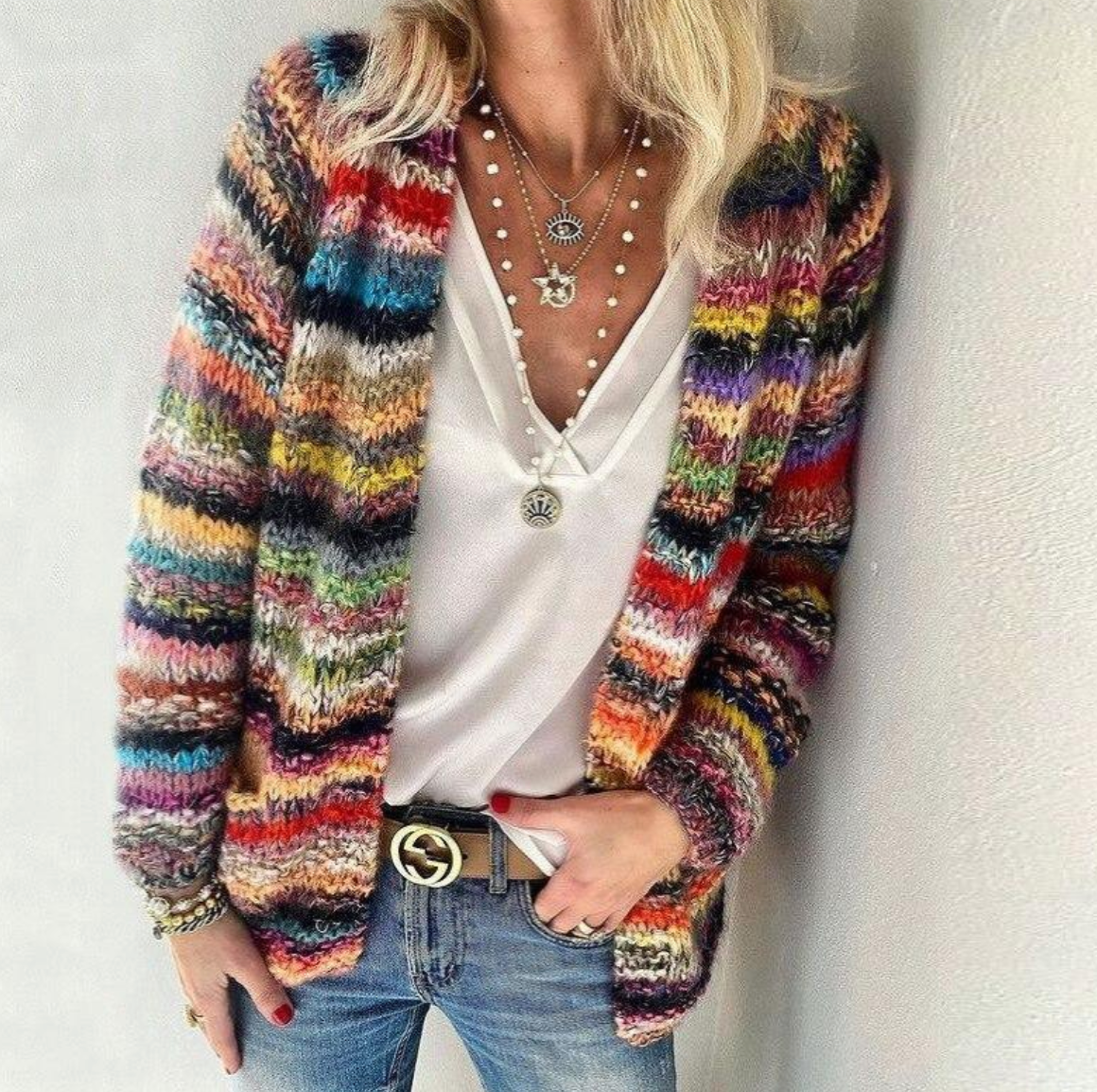 Puili | Cardigan lavorato a maglia alla moda