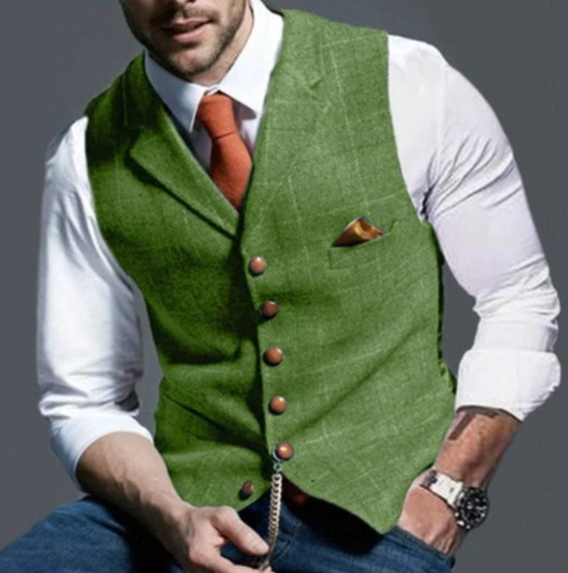 Gilet vintage da uomo – Stile classico con tocco elegante