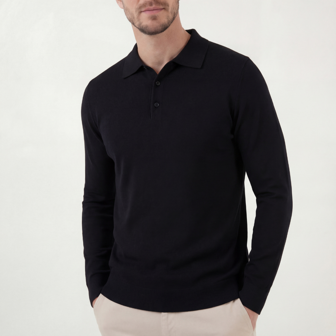 Polo clásico negro