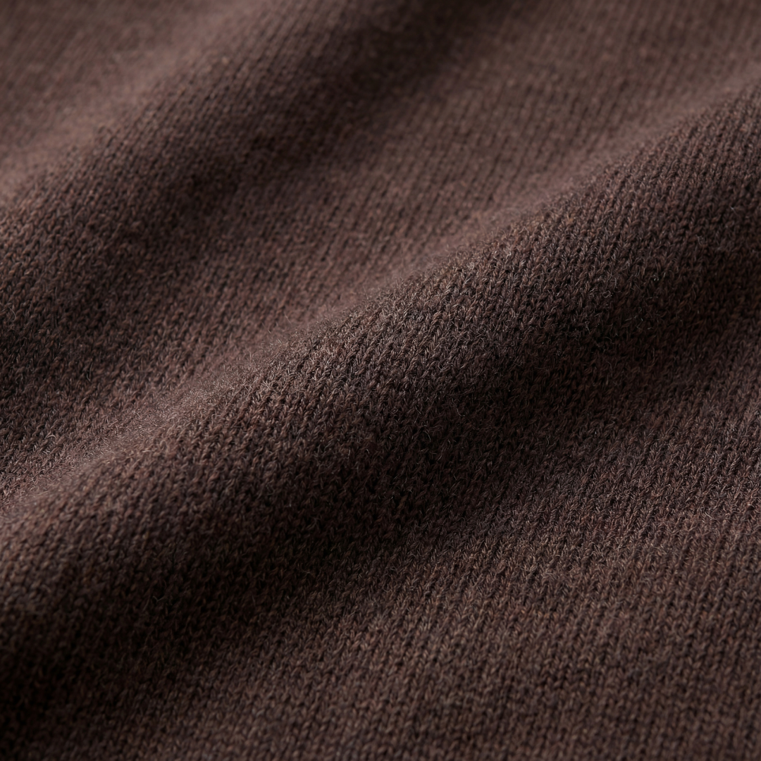 Brown Half-Zip Sweater