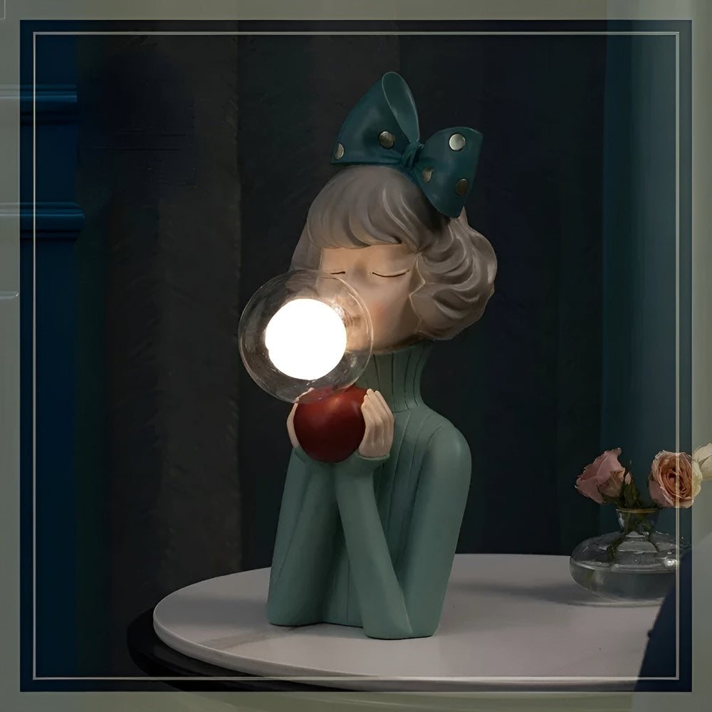 Decorative Girl Table Lamp | Bubble Light