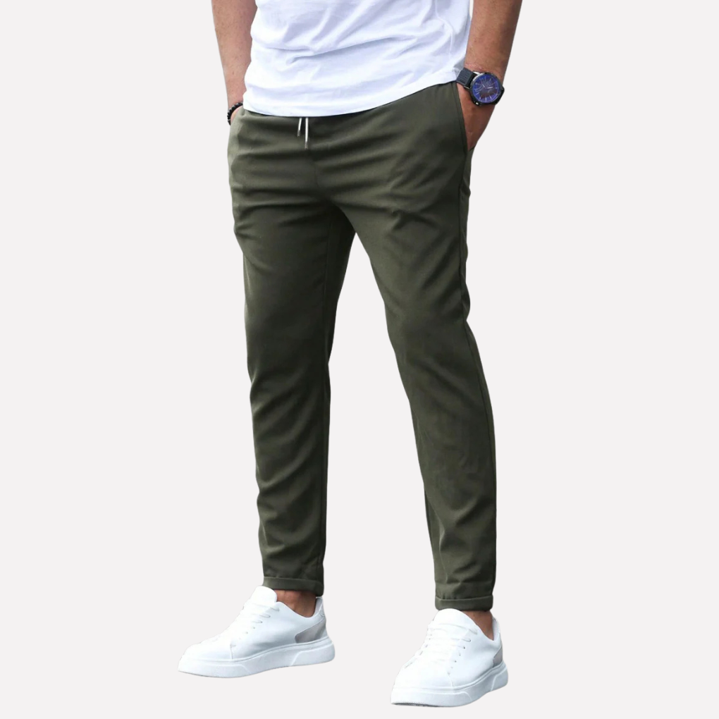 Pantalones elásticos para hombre