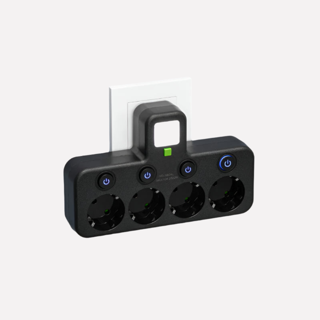 Regleta con puertos USB y Type-C
