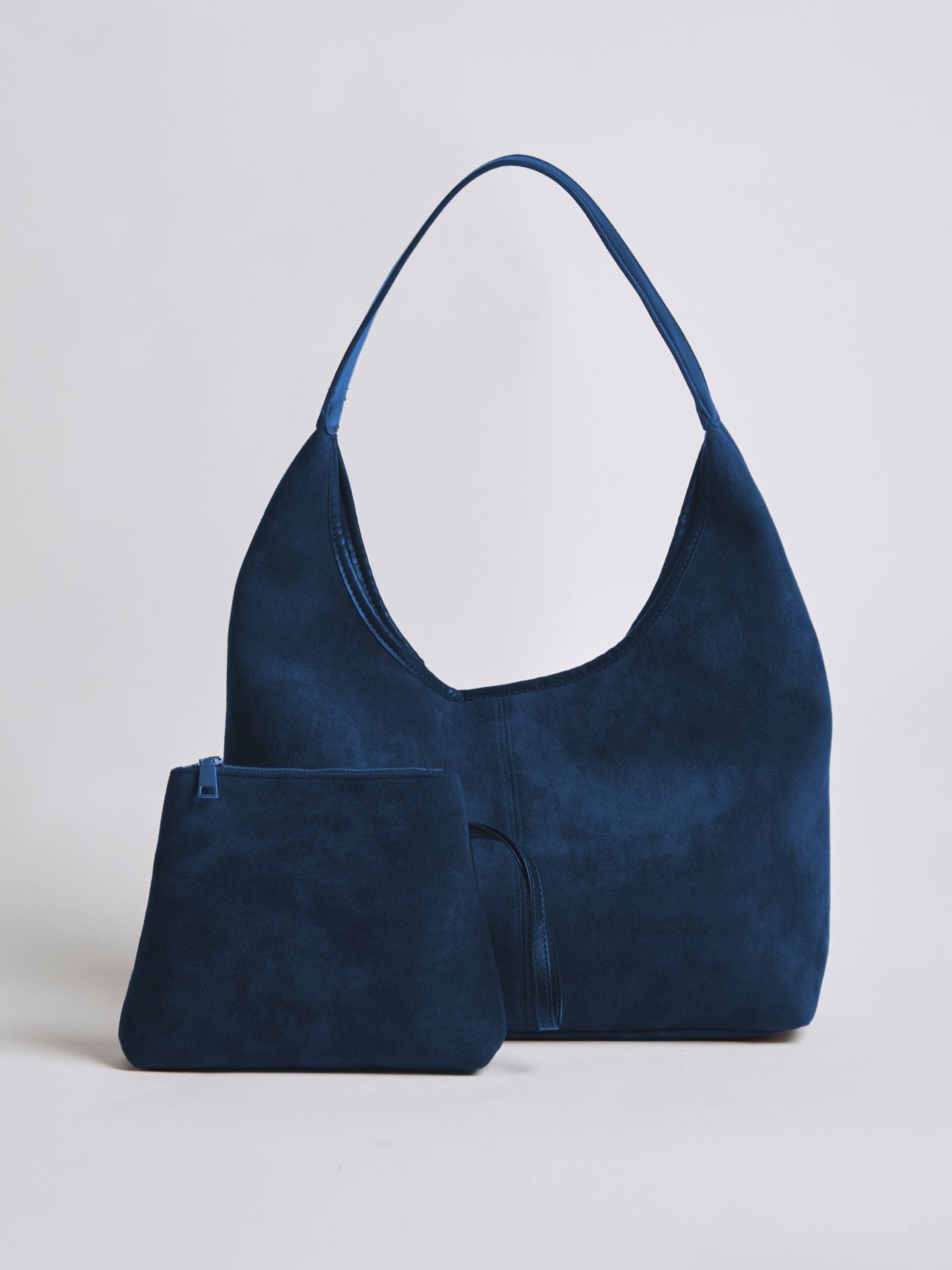 HÅNDTASKE | RUSKIND HOBO-TASKE MED MINIMALISTISK DESIGN OG ENKELT REM