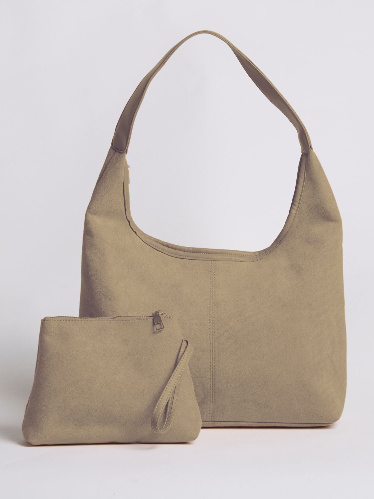 HÅNDTASKE | RUSKIND HOBO-TASKE MED MINIMALISTISK DESIGN OG ENKELT REM