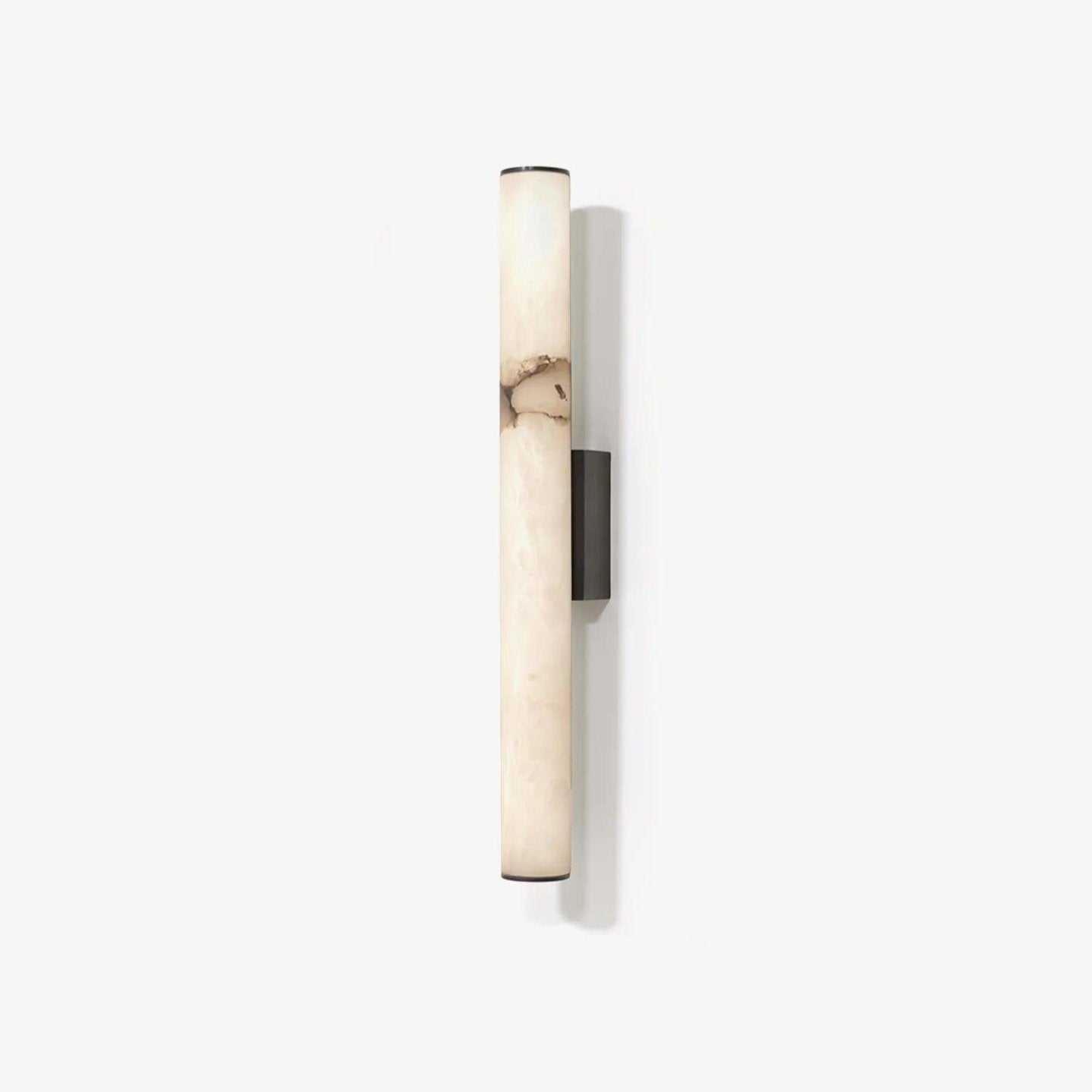 Moderner Alabaster-Rohr-LED-Wandleuchter 1-Flammig