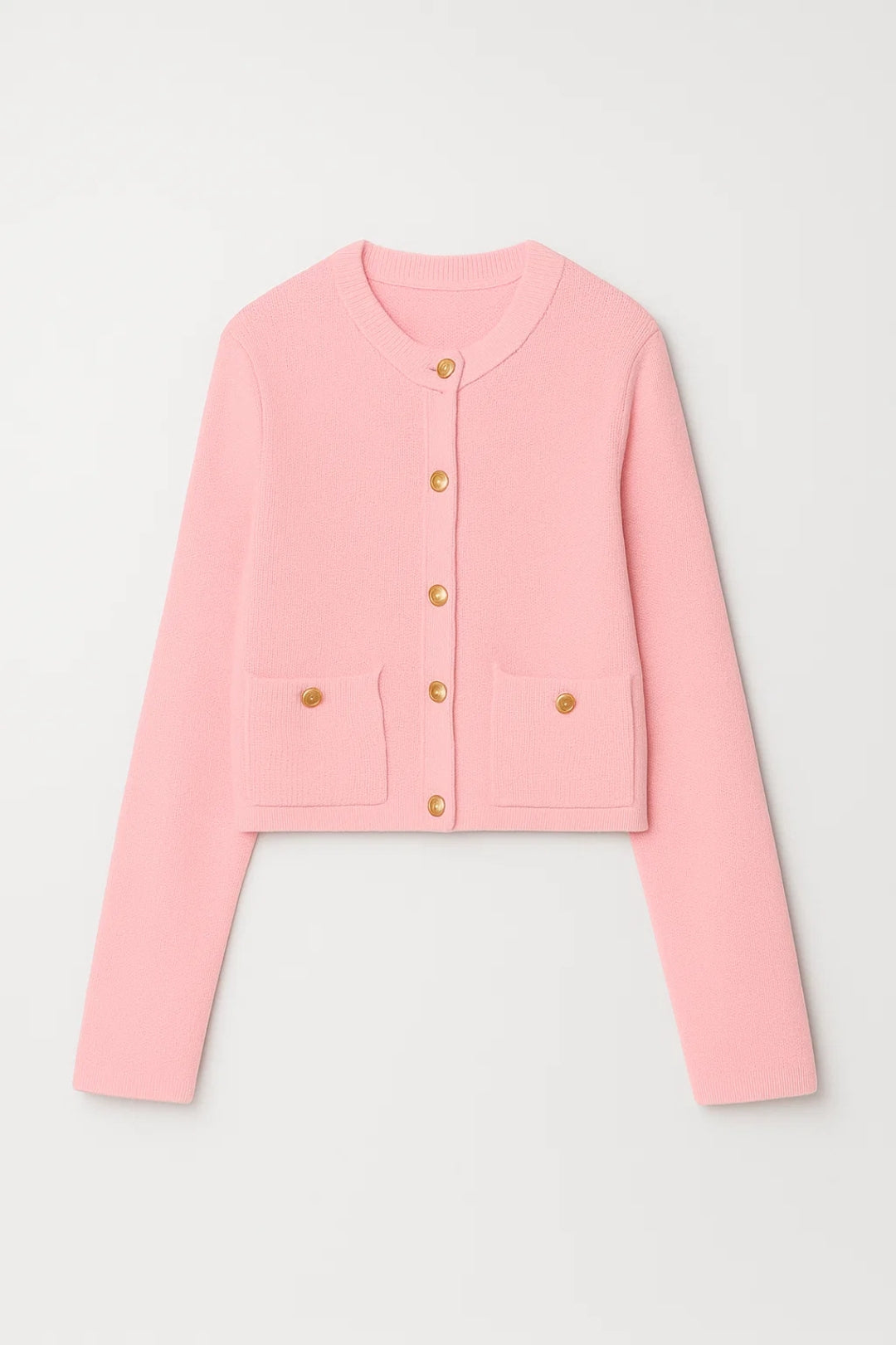 Dame Strikket Cardigan | Klassisk Knappet Sweater