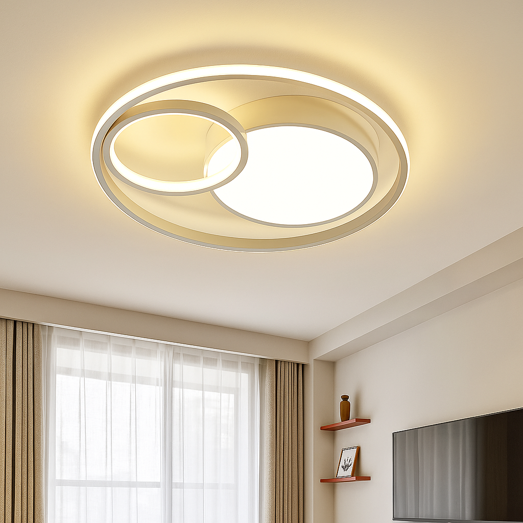 Moderne Loop-LED-Deckenleuchte mit 1 Licht