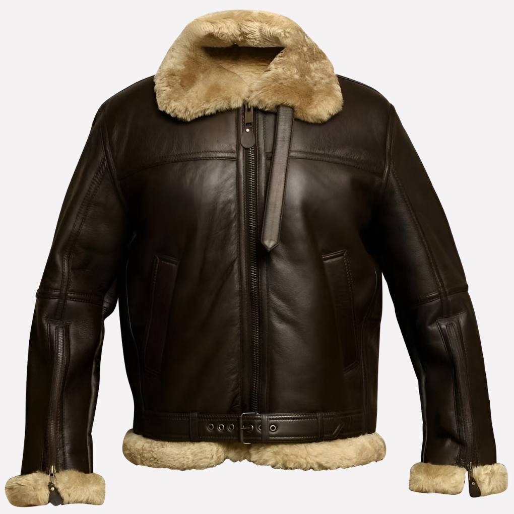 Chaqueta para hombre estilo piel de oveja