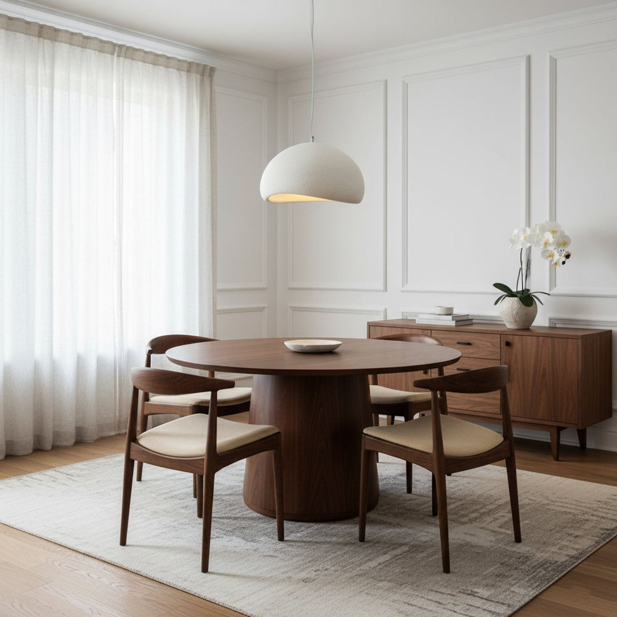 Lampadario moderno minimalista a cupola con LED a 1 luce