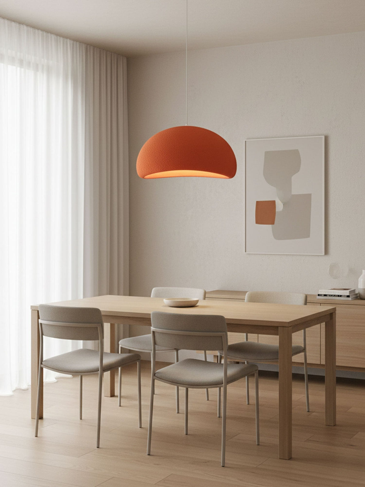 Lampadario moderno minimalista a cupola con LED a 1 luce