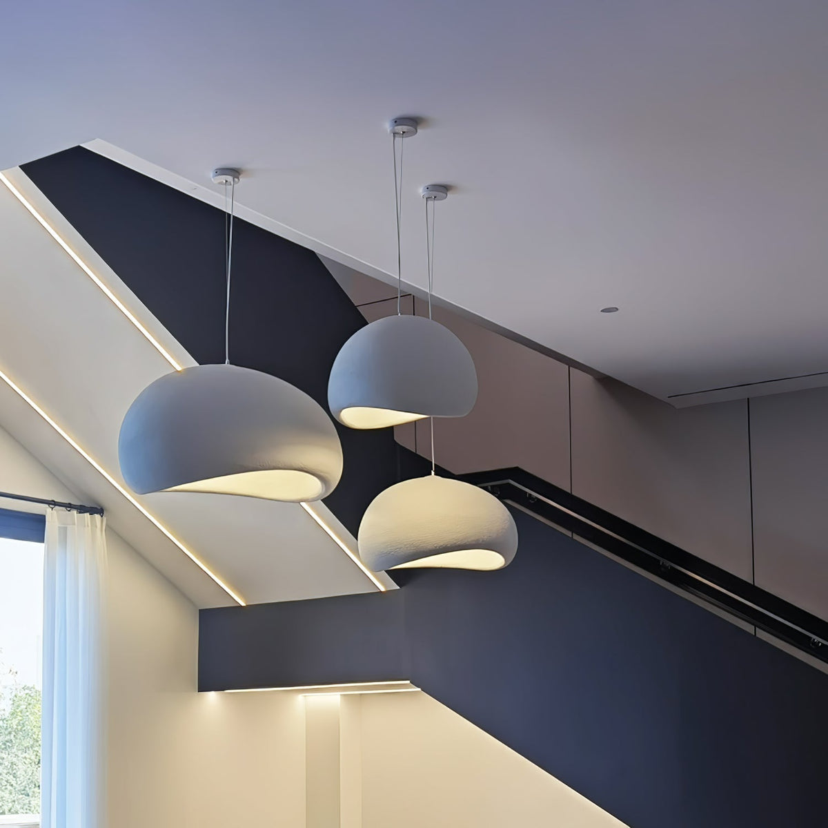 Lampadario moderno minimalista a cupola con LED a 1 luce