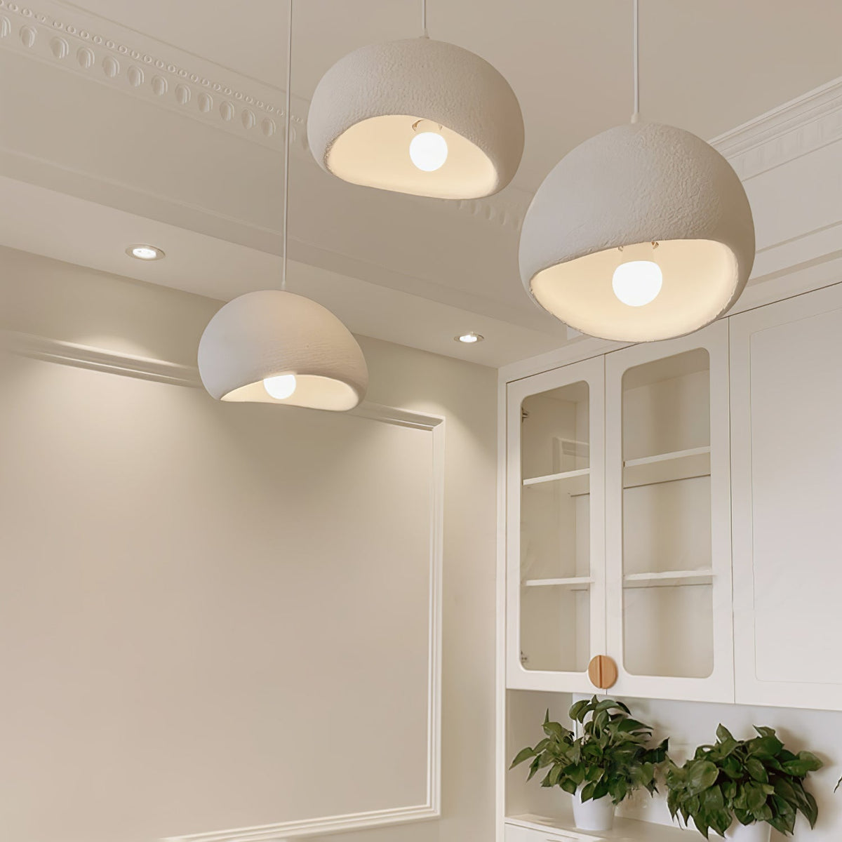 Lampadario moderno minimalista a cupola con LED a 1 luce