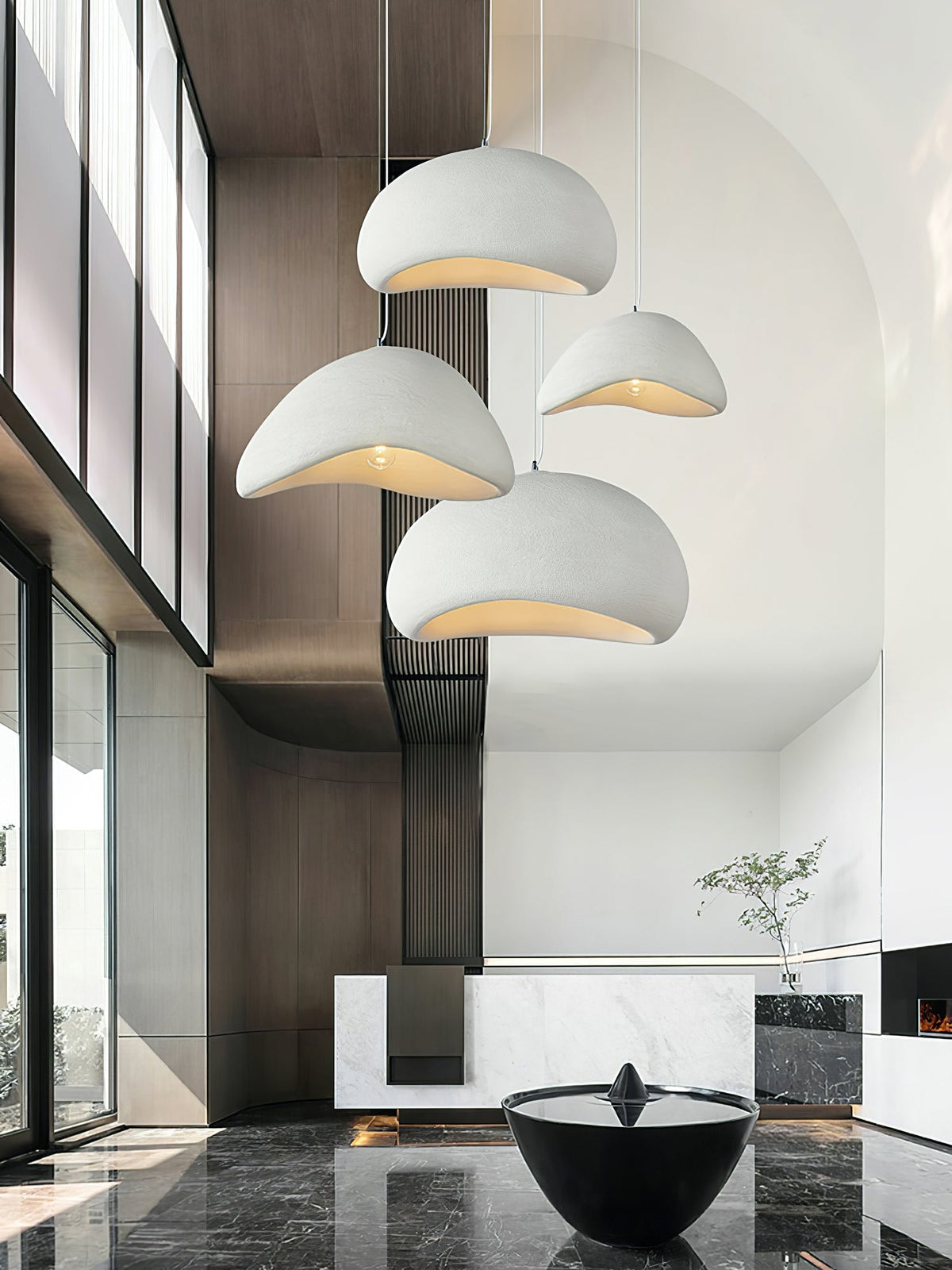 Lampadario moderno minimalista a cupola con LED a 1 luce