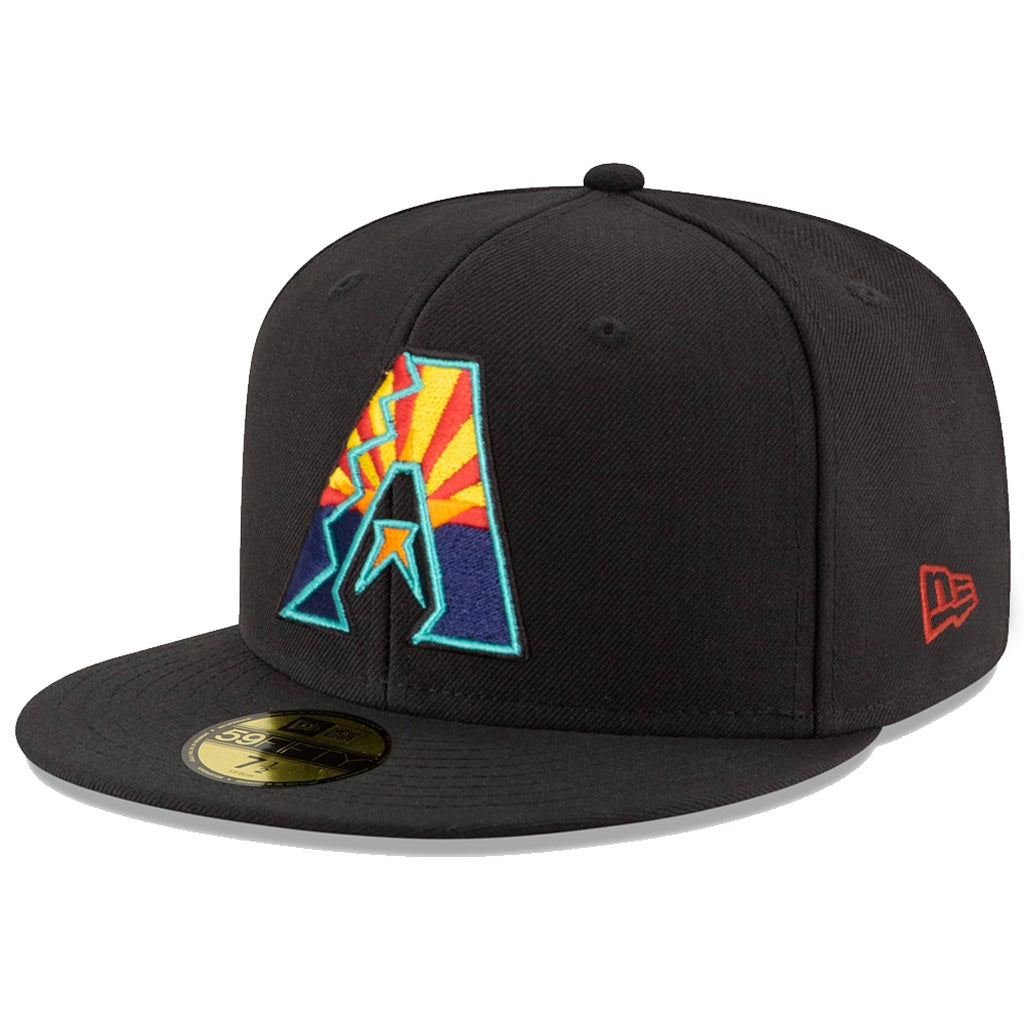 MLB Arizona Diamondbacks New Era State Flag 59FIFTY Fitted Hat - Schwarz