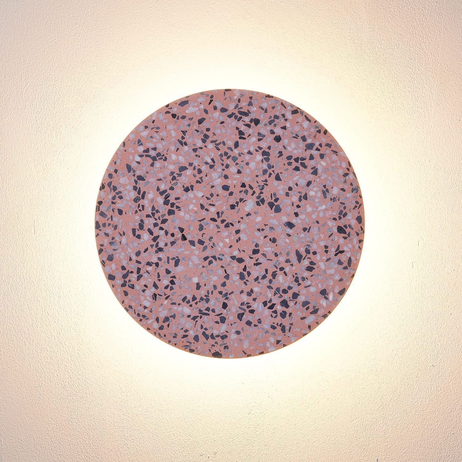 Moderner Terrazzo runder Wandleuchter LED 1-Flammig
