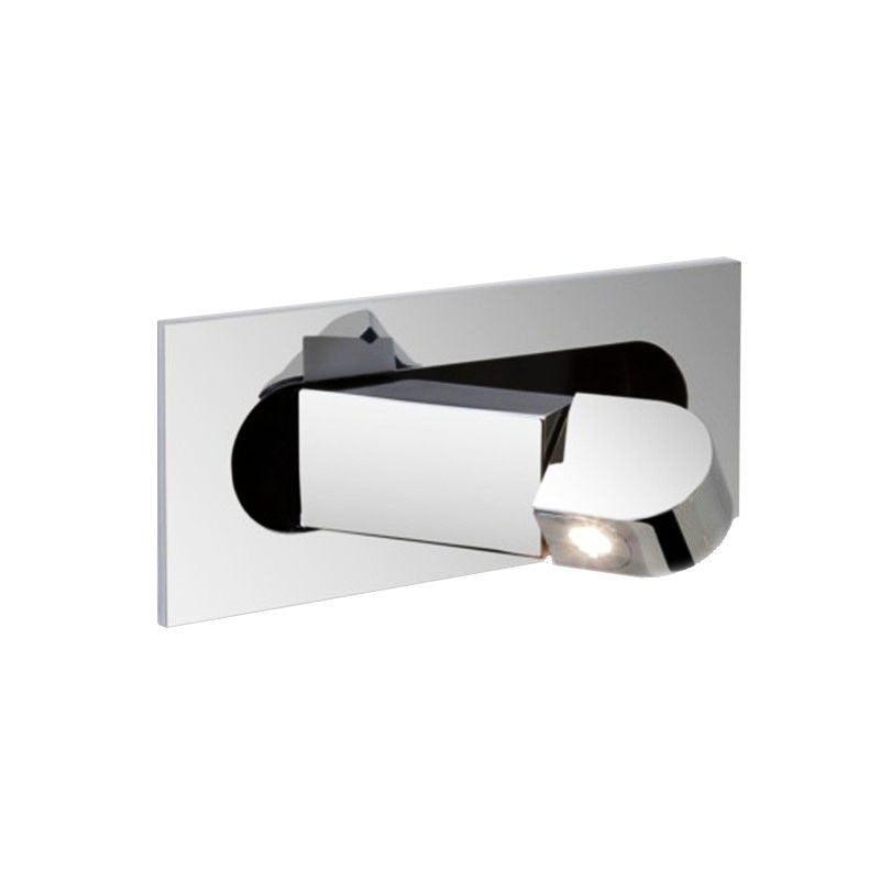 Aplique de pared LED rectangular empotrado ajustable moderno 1 luz