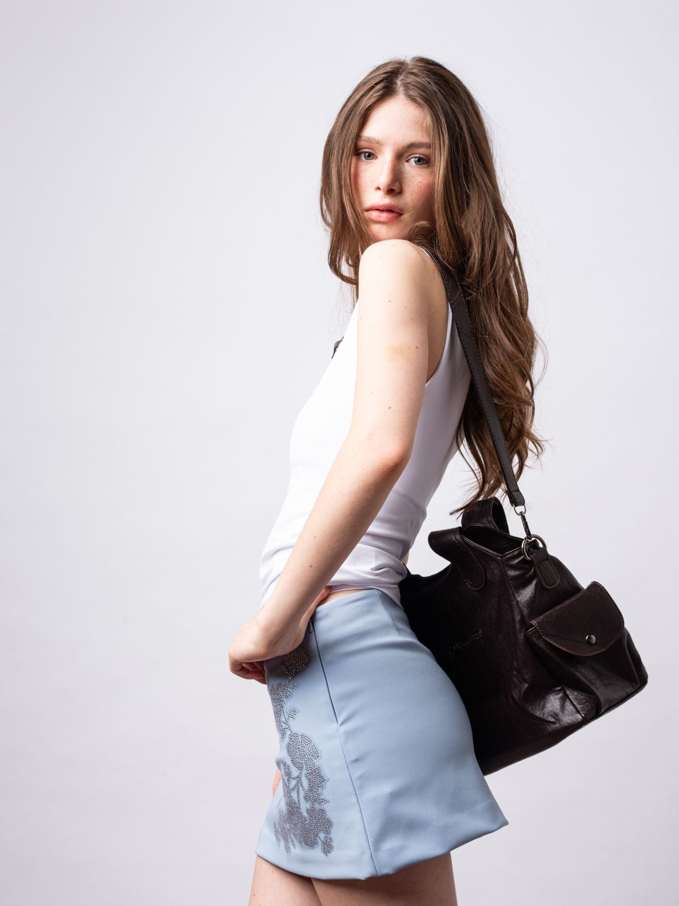ELEGANCIA DIARIA | BOLSO TOTE DE CUERO NEGRO