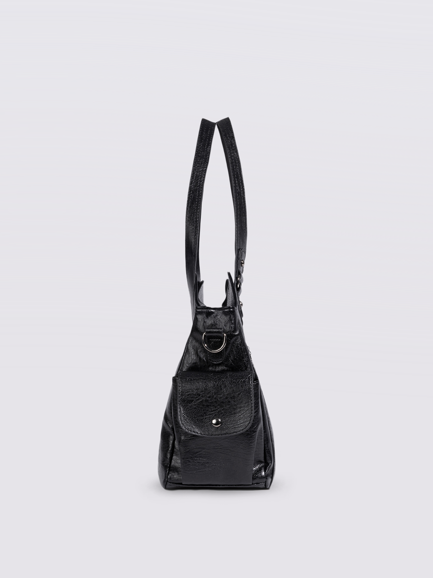 ELEGANCIA DIARIA | BOLSO TOTE DE CUERO NEGRO