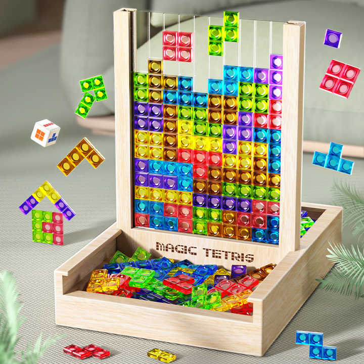 Ecoblock Tetris – juego de rompecabezas de madera para todas las edades