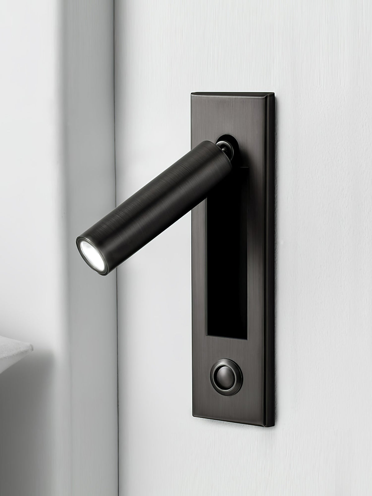 Aplique de pared moderno minimalista empotrado de aluminio con LED 1 luz