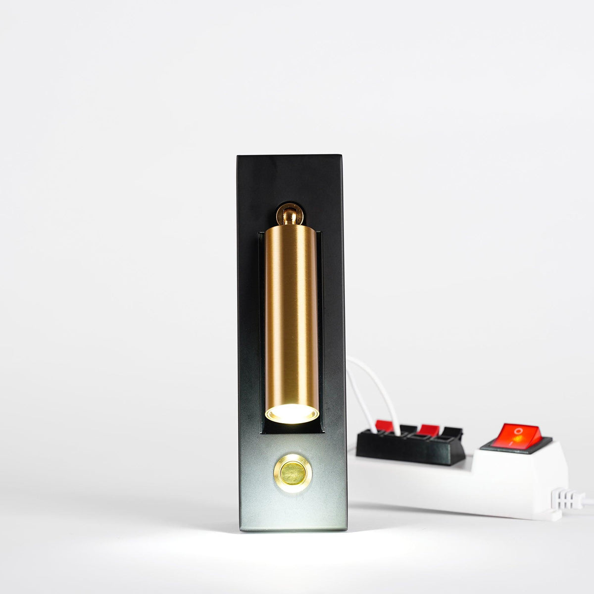 Aplique de pared moderno minimalista empotrado de aluminio con LED 1 luz