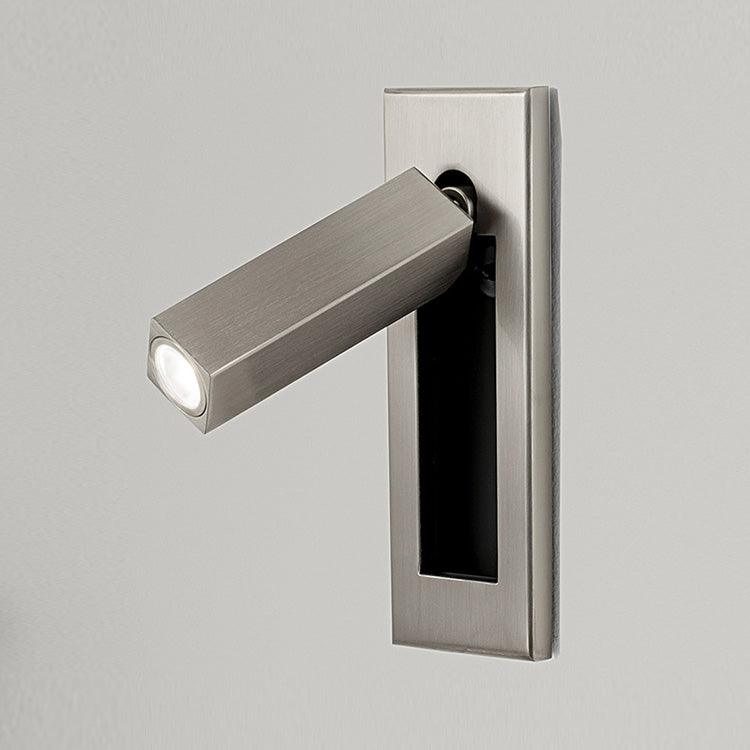 Aplique de pared moderno minimalista empotrado de aluminio con LED 1 luz