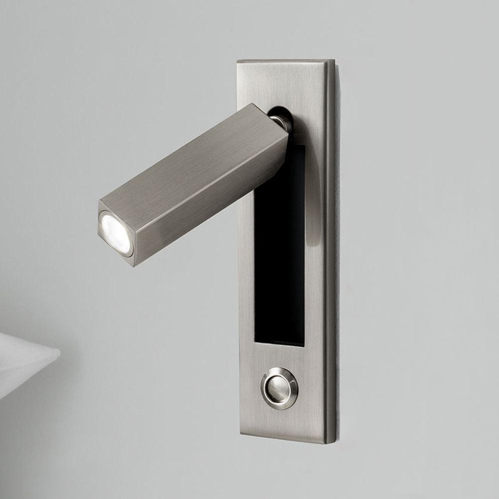 Aplique de pared moderno minimalista empotrado de aluminio con LED 1 luz