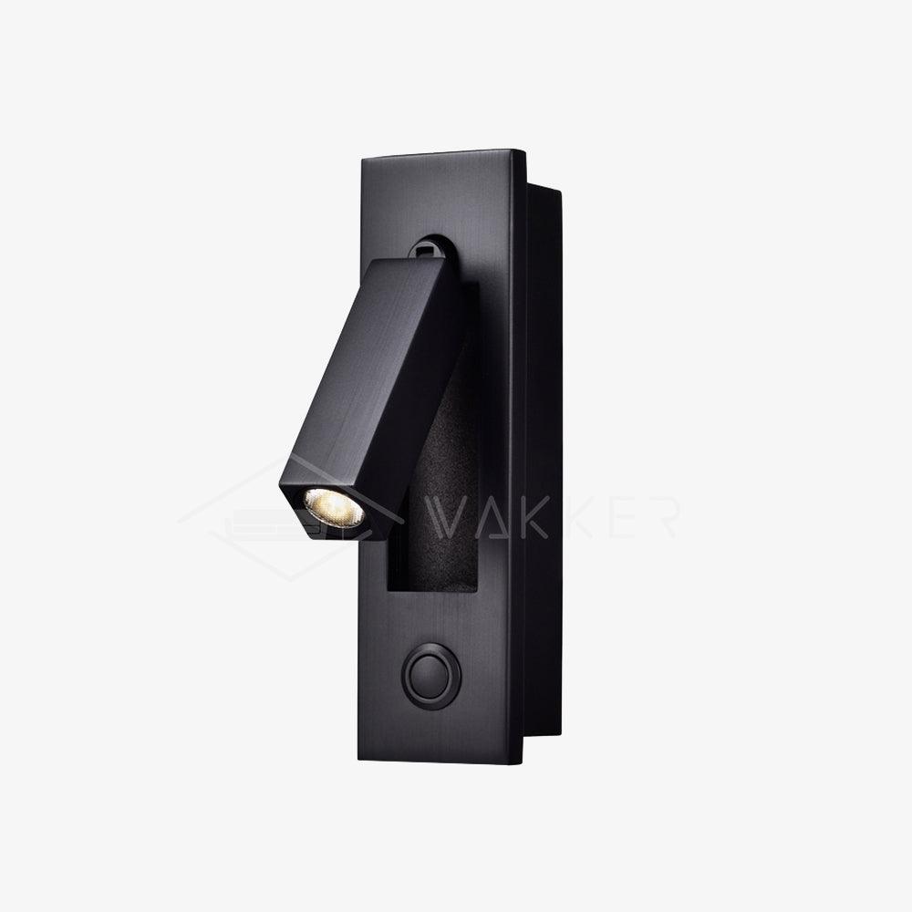 Aplique de pared moderno minimalista empotrado de aluminio con LED 1 luz