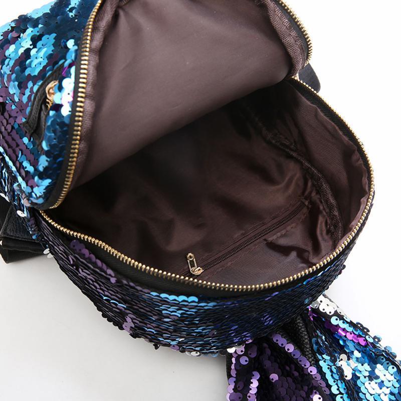 Bolso de hombro con orejas de conejo brillantes y adorables