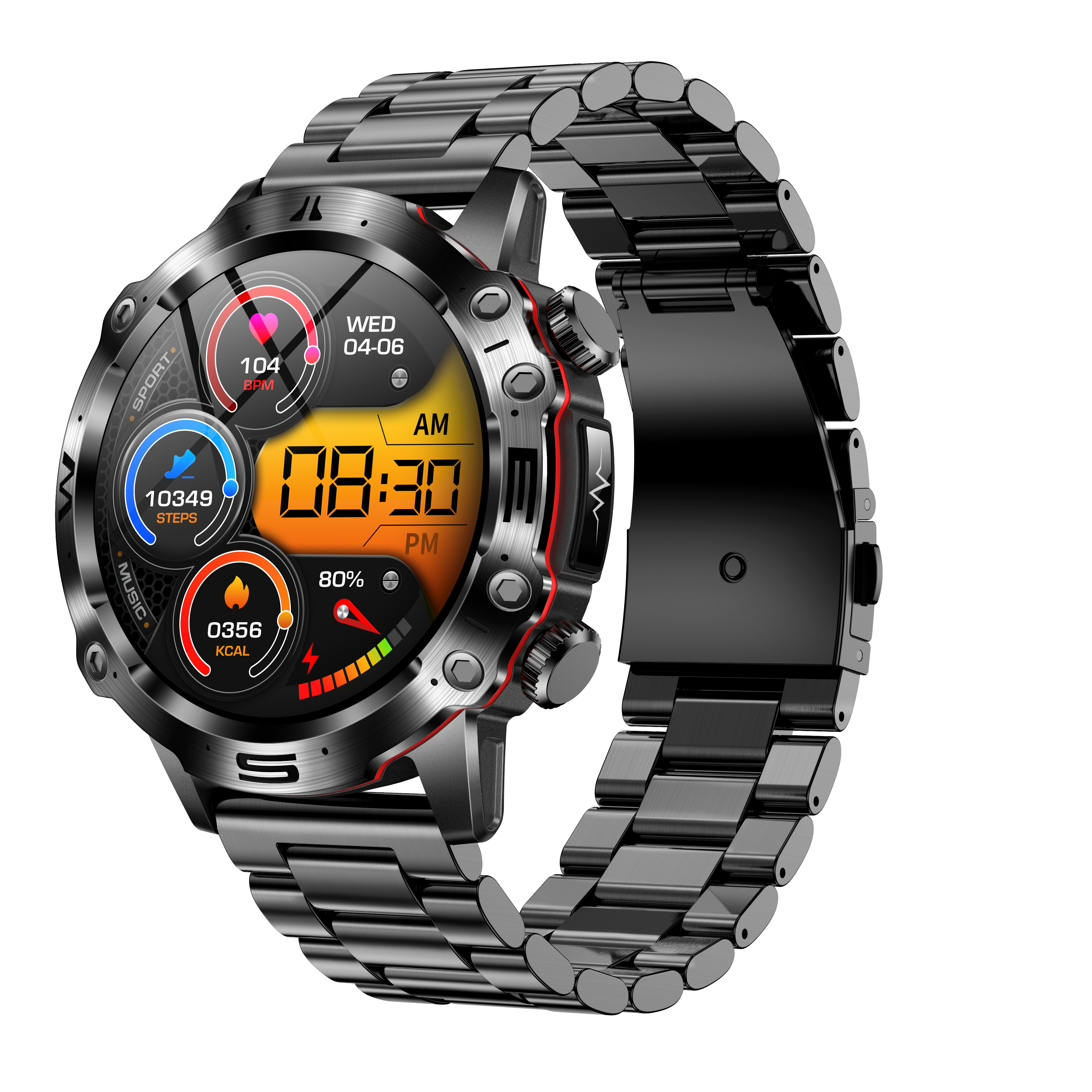 Premium ECG Smartwatch | EKG, Bloeddruk, Bloedsuiker & Gezondheidsinzichten