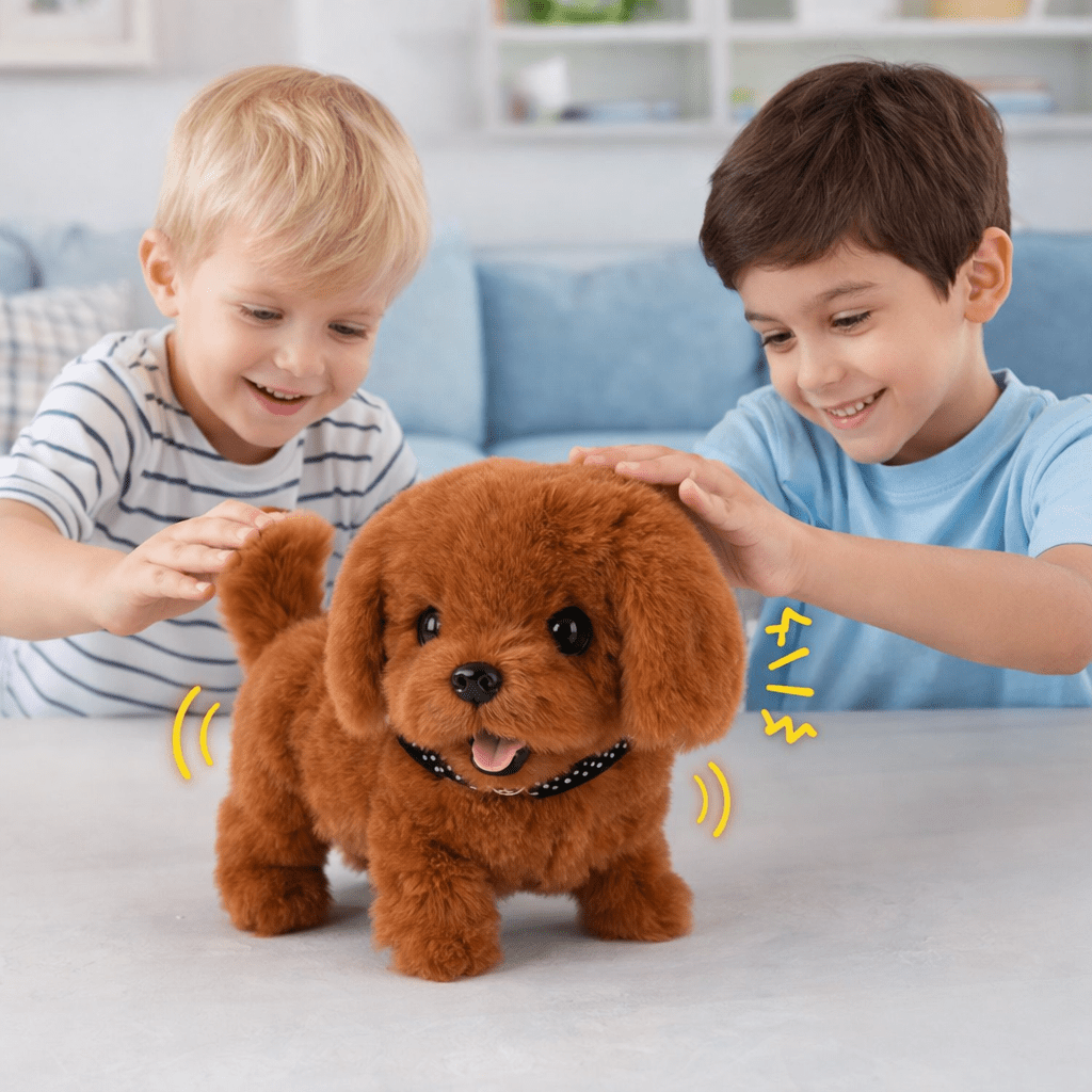Juguete interactivo robot cachorro con movimientos y sonidos AI realistas