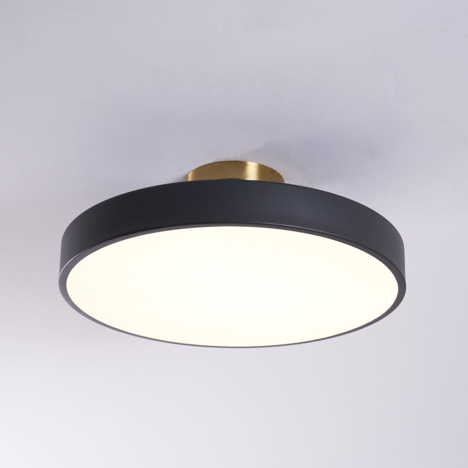 Moderner runder LED-Deckenleuchte mit Aufsatz 1-Flammig