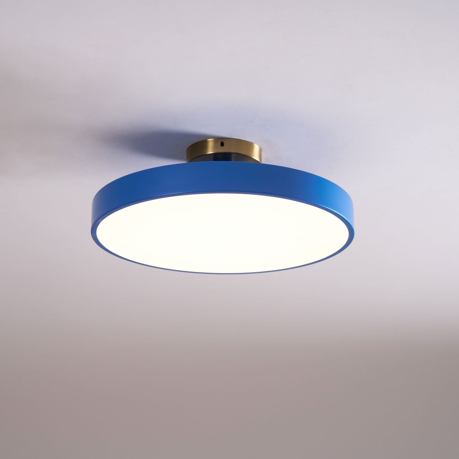 Moderner runder LED-Deckenleuchte mit Aufsatz 1-Flammig